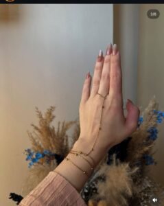 Stainless Steel Hand Chain — Anja — jewellery from Glossy.pk, Pakistan