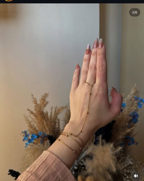 Stainless Steel Hand Chain — Anja — jewellery from Glossy.pk, Pakistan