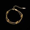3-Layer Beaded Bracelet — Stainless Steel product photo 3 | Glossy.pk Pakistan