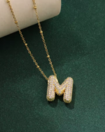 Stylish stone letter necklace - Image 5