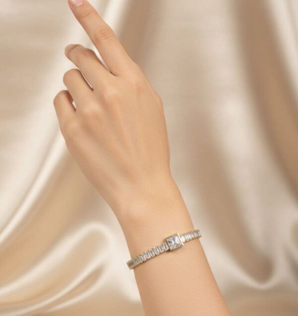 Emerald Tanis Bracelet — White — jewellery from Glossy.pk, Pakistan