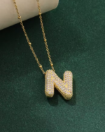 Stylish stone letter necklace - Image 6