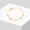 Heart Sparkle Bracelet — Black & White product photo 4 | Glossy.pk Pakistan