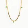 Snake chain stone necklace product photo 2 | Glossy.pk Pakistan