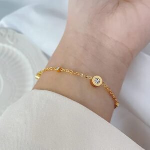 Stone-set signature bracelet