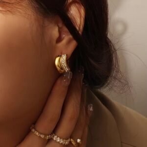 Stylish Stainless Steel Earrings — Waterproof