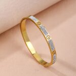 Stylish Cartier stone handcuff