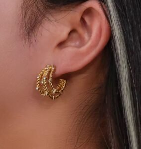 E.B. Belle Stylish Earring — Stainless Steel product photo 3 | Glossy.pk Pakistan