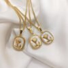 Flower Necklace — Tarnish-Free Stainless Steel product photo 2 | Glossy.pk Pakistan
