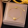 Heart Bracelet, Necklace & Studs Set — jewellery from Glossy.pk, Pakistan