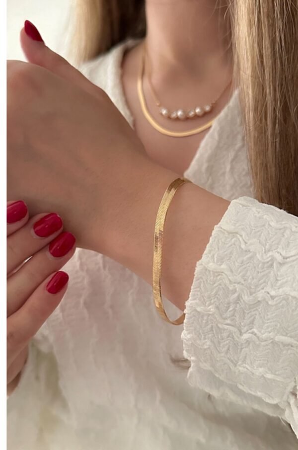 Snake Chain Bracelet — Stainless Steel product photo 3 | Glossy.pk Pakistan