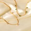 Snake chain stone necklace product photo 3 | Glossy.pk Pakistan