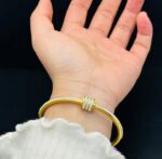 Studded Lock Cubic Zirconia handcuff - Image 4