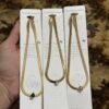 New Design Stainless Steel Necklace (Green/White/Pink) — jewellery from Glossy.pk, Pakistan