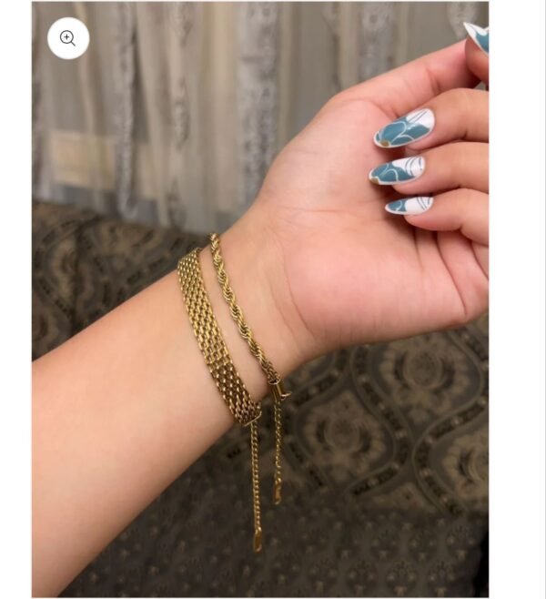 Mesh & Rope Bracelet Combo product photo 2 | Glossy.pk Pakistan