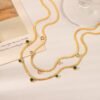 Snake chain stone necklace — jewellery from Glossy.pk, Pakistan