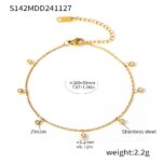 Zircon one stone bracelet - Image 2