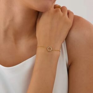 Flower Bracelet Stainless Steel product photo 2 | Glossy.pk Pakistan