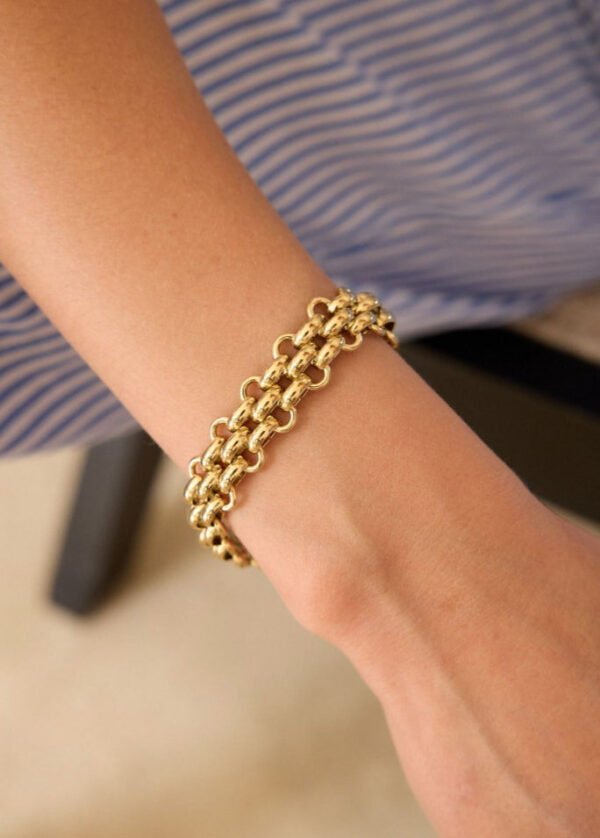 Hip Hop Stainless Steel Bracelet (Waterproof) product photo 2 | Glossy.pk Pakistan