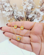 Cartiar necklace with studs