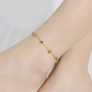 Heart Sparkle Bracelet — Black & White