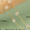 White Floral Bracelet — Stainless Steel product photo 2 | Glossy.pk Pakistan