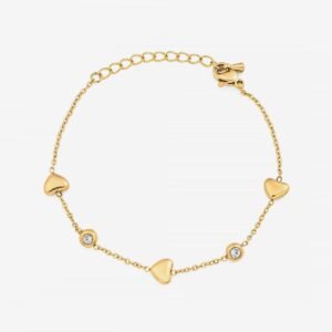 Heart Sparkle Bracelet — Black & White product photo 2 | Glossy.pk Pakistan
