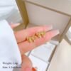 Bow stud earrings (stainless steel) product photo 3 | Glossy.pk Pakistan