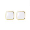 Square Black and White Stud Earrings product photo 2 | Glossy.pk Pakistan
