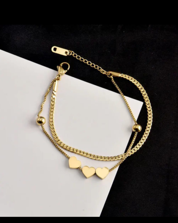 Heart Bracelet (Stainless Steel) product photo 2 | Glossy.pk Pakistan