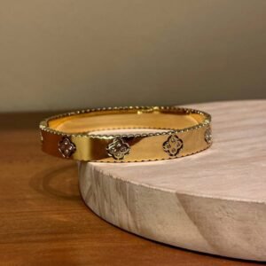 Clover Handcuff Bracelet — Stainless Steel product photo 2 | Glossy.pk Pakistan