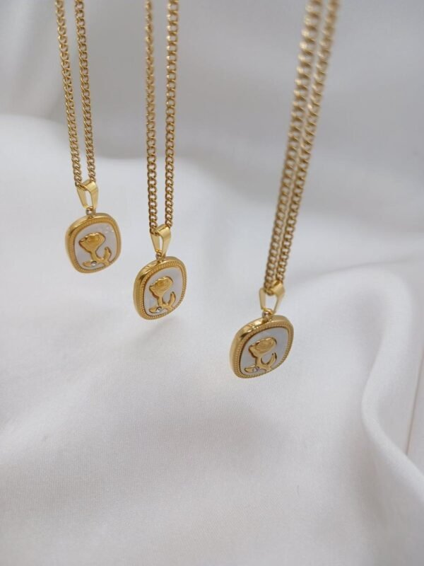 Flower Necklace — Tarnish-Free Stainless Steel product photo 3 | Glossy.pk Pakistan