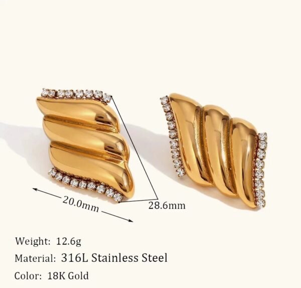 New Design Earring — Stainless Steel product photo 3 | Glossy.pk Pakistan