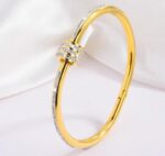 Studded Lock Cubic Zirconia handcuff - Image 2