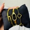 3-Piece Hand Cuff & Bracelet Set (Stainless Steel) — jewellery from Glossy.pk, Pakistan