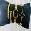 3-Piece Hand Cuff & Bracelet Set (Stainless Steel) product photo 2 | Glossy.pk Pakistan