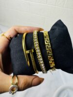 3pc Hand cuff and Bracelet Combo