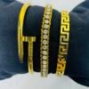 3-Piece Hand Cuff & Bracelet Set – Polished Finish product photo 2 | Glossy.pk Pakistan