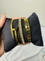 3pc Hand cuff and Bracelet Combo - Image 2