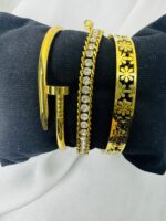 3pc Hand cuff and Bracelet Combo - Image 4