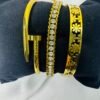 3-Piece Hand Cuff & Bracelet Combo — Style 3 product photo 3 | Glossy.pk Pakistan
