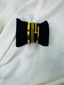 Stainless 3pc Hand Cuff Bracelet Set — jewellery from Glossy.pk, Pakistan