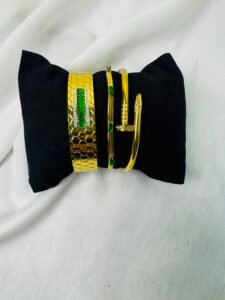 3pc Hand Cuff & Bracelet Combo (Stainless) — jewellery from Glossy.pk, Pakistan