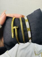 3pc Hand cuff and Bracelet Combo - Image 2