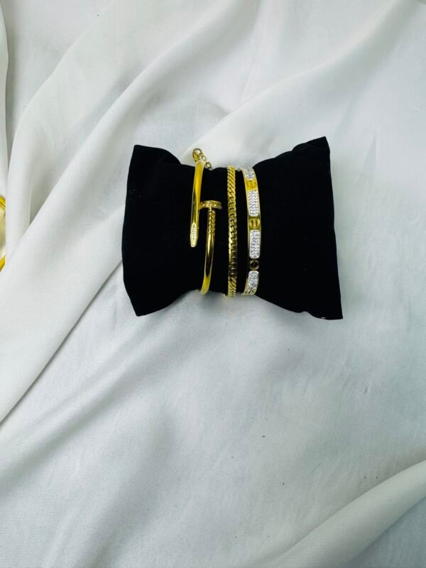 3-Piece Hand Cuff & Bracelet Combo — Style 1 product photo 3 | Glossy.pk Pakistan