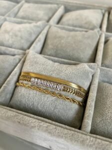 Snake Tanis & Rope Combo Bracelets - Stainless Steel product photo 2 | Glossy.pk Pakistan