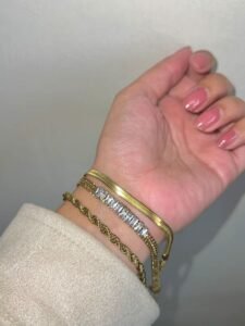 Snake Tanis & Rope Combo Bracelets - Stainless Steel — jewellery from Glossy.pk, Pakistan