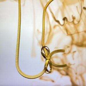 Snake Chain Bow Pendant product photo 3 | Glossy.pk Pakistan