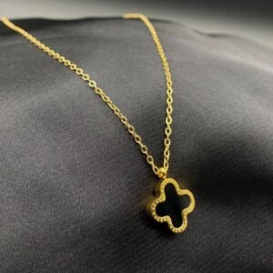 Clover double-sided necklace