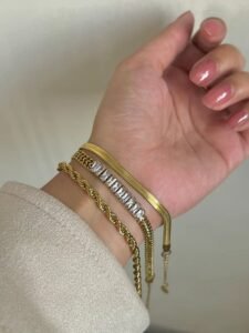 Snake Tanis & Rope Combo Bracelets - Stainless Steel product photo 3 | Glossy.pk Pakistan